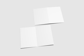 A4 Bifold Brochure Mockup