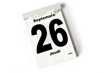 26  Septembre 2024