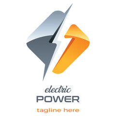 Energie, Energiekonzern, Elektrofirma, Elektriker, Ladestation - Logo, Emblem, Branding, Firmenzeichen
