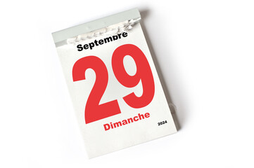 29  Septembre 2024