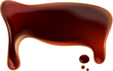 Spilled soy sauce