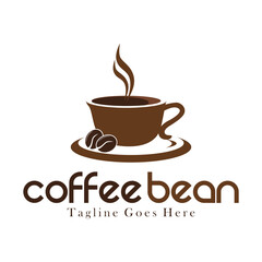 Coffee logo. Vector illustration on white background