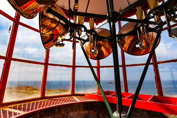 Inside historic Bonavista Lighthouse NL Canada