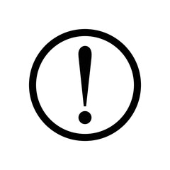 silhouette caution sign icon, a simple flat design