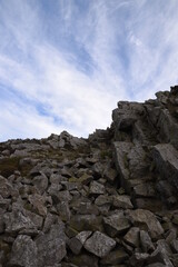 the top of stiperstones in the Shropshire hills