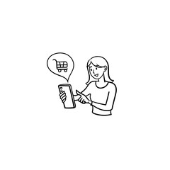 Online shopping and delivery. Order online, Delivering orders, Best prices.Stock vector illustration.