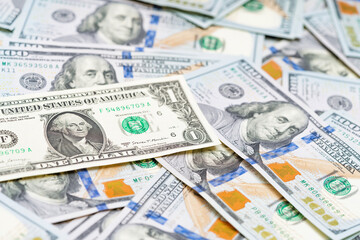 American money. Cash background. Finance and economy concepts.