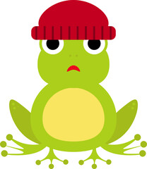 frog vector design illustration isolated on transparent background 