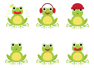 frog vector design illustration isolated on white background 