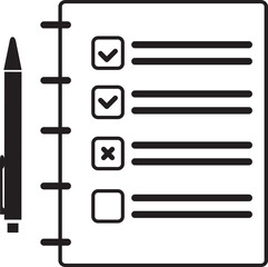 school journal. Notebook icon symbol template for graphic and web design collection logo vector illustration