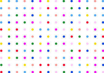 pattern with colorful dots