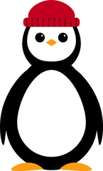 penguin design illustration isolated on transparent background 