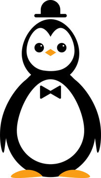 penguin design illustration isolated on transparent background 