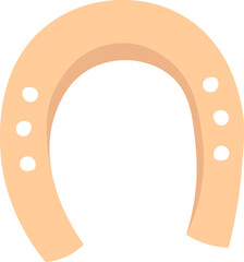 Horseshoe footprint flat icon Horse steps