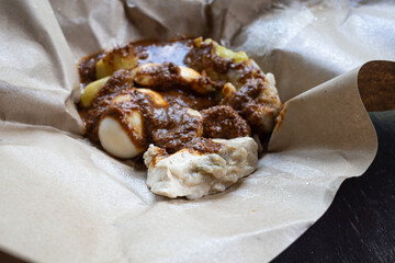 Siomay is one of the most popular snacks in Indonesia.  Siomay itself is made from chewy tapioca with additional complementary spices such as peanut sauce, soy sauce, and sauce