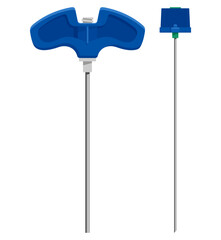 Biopsy needle kit for obtain a sample of cells