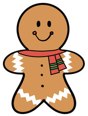 Gingerbread tranparent, png