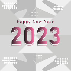 2023 new year background, Happy new year 2023 invitation background wallpaper with grey texture