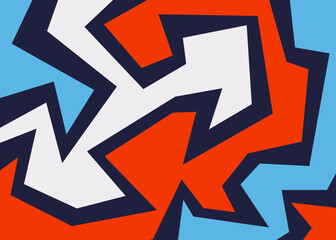 Minimalist background with colorful abstract geometric pattern