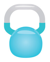 Naklejka na ściany i meble Round blue dumbbells. vector illustration