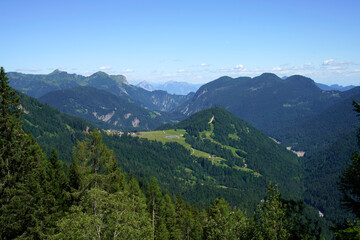 Fototapeta na wymiar Mountain landscape near Sauris, Friuli-Venezia Giulia