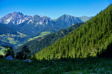 Mountain landscape near Forcella di Lavardet, Friuli-Venezia Giulia