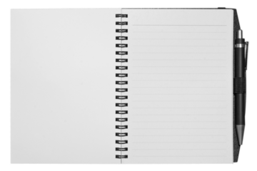 a notebook isolation on the transparent background