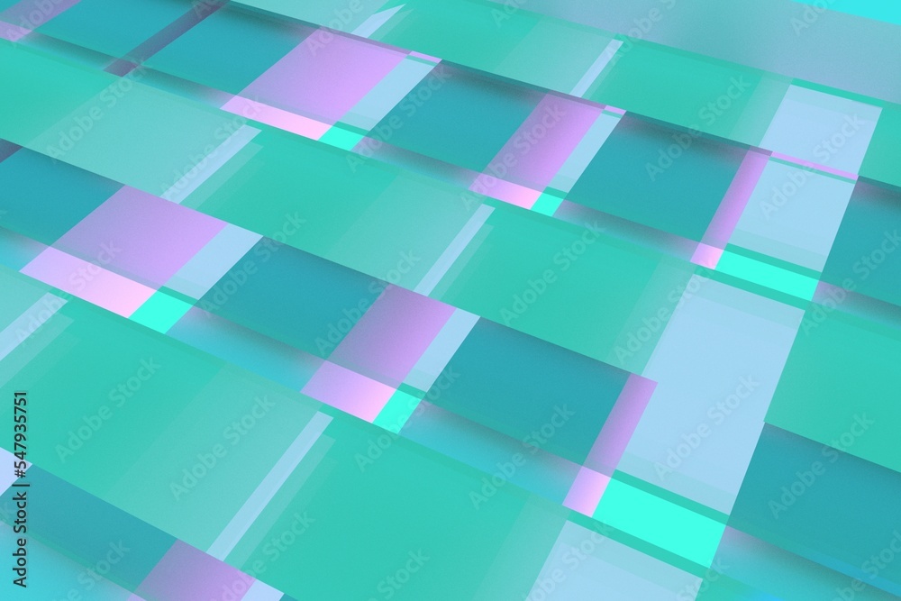 Sticker abstract color background with lines and stripes for business illustrations, 3d rendering