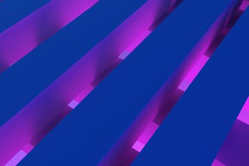 Fototapeta premium Abstract color purple and blue background with lines and stripes for business illustrations, 3D rendering