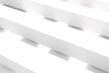 Abstract grey and white background with lines and stripes for business illustrations, 3D rendering