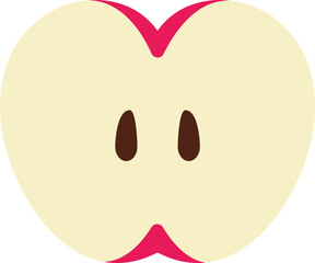 Apple cut colorful style