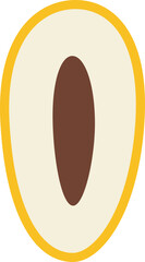 Date plam cut colorful style