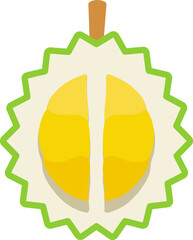 Durian cut colorful style