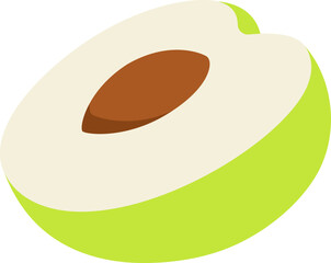 Jujube half cut colorful style