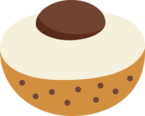 Longan half cut colorful style