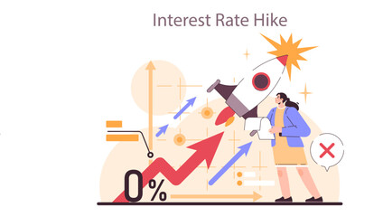 Interest rate hike as a recession indicator. Significant, widespread,
