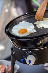 Frühstück beim Campen