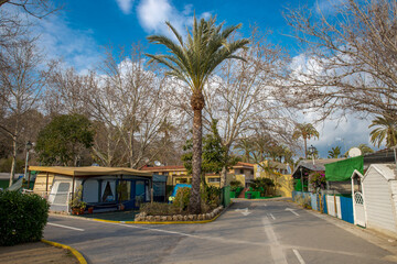 Obraz premium Campingplatz in Südeuropa