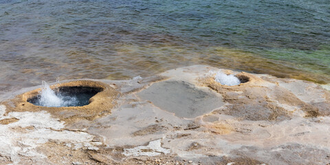 Hot spring at Yellowstone National Park. USA.
