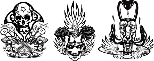 Skull artwork vector images