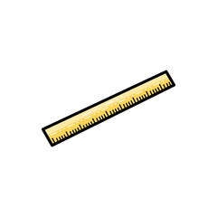 Ruler on a white background