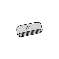 Air conditioner on a white background