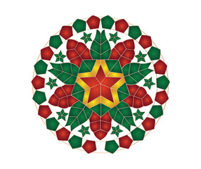 Traditional Capiz Pinoy Parol Lantern decoration for Filipino Christmas Pasko