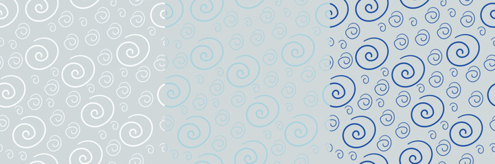 Vortex pattern. Winter pattern. Cold color. Made in vector graphics