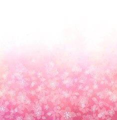 桜の水彩画イラストグラデーション背景