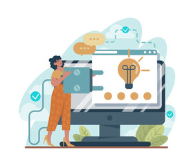 Original ideas concept. Creative innovations or solutions generation.