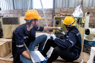 In robotic repair shop engineer troubleshoot repair electrical controller reference online manual