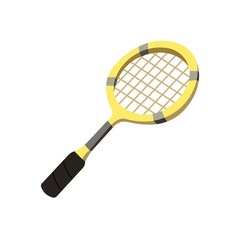 Badminton racket vector illustration
