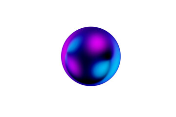 Abstract gradient ball liquid sphere 3d render. - obrazy, fototapety, plakaty