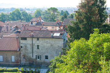 Fototapeta na wymiar The city of Bergamo in Italy